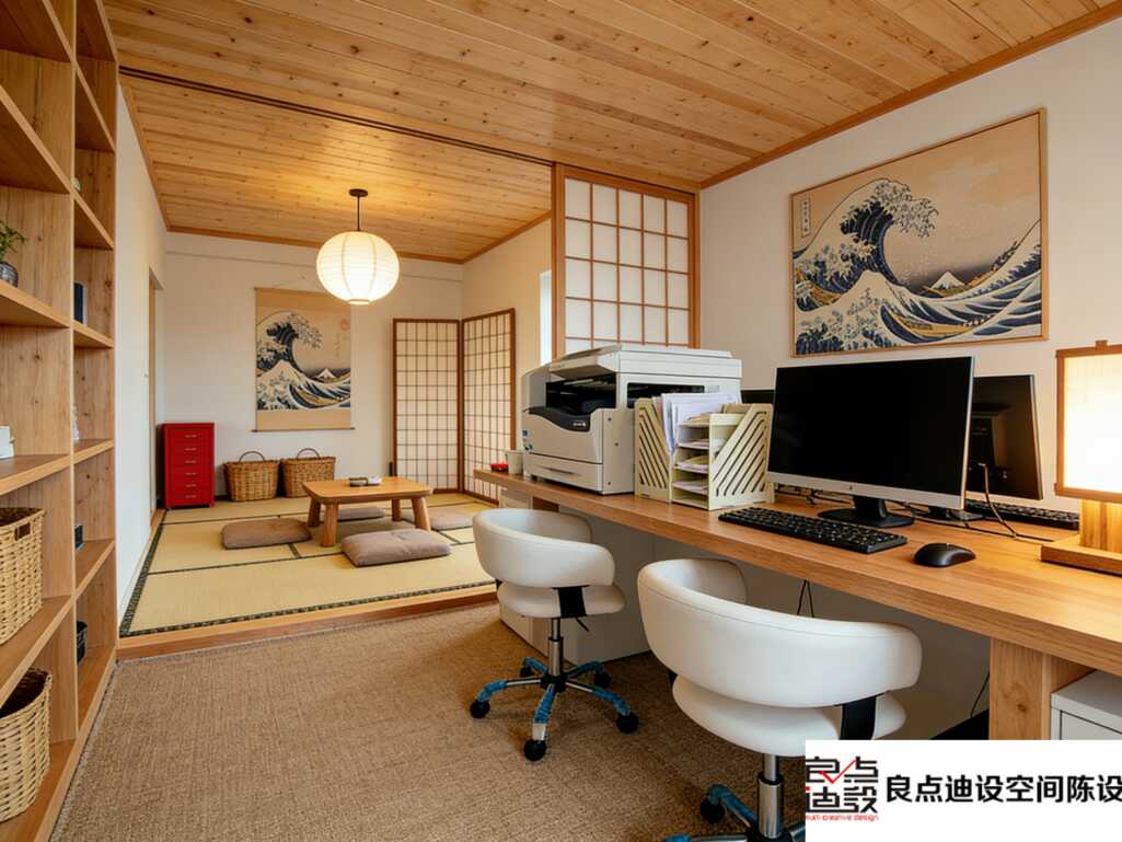原木风办公室装修设计|禅意松弛感工作室，上班都不想摸鱼了🍵